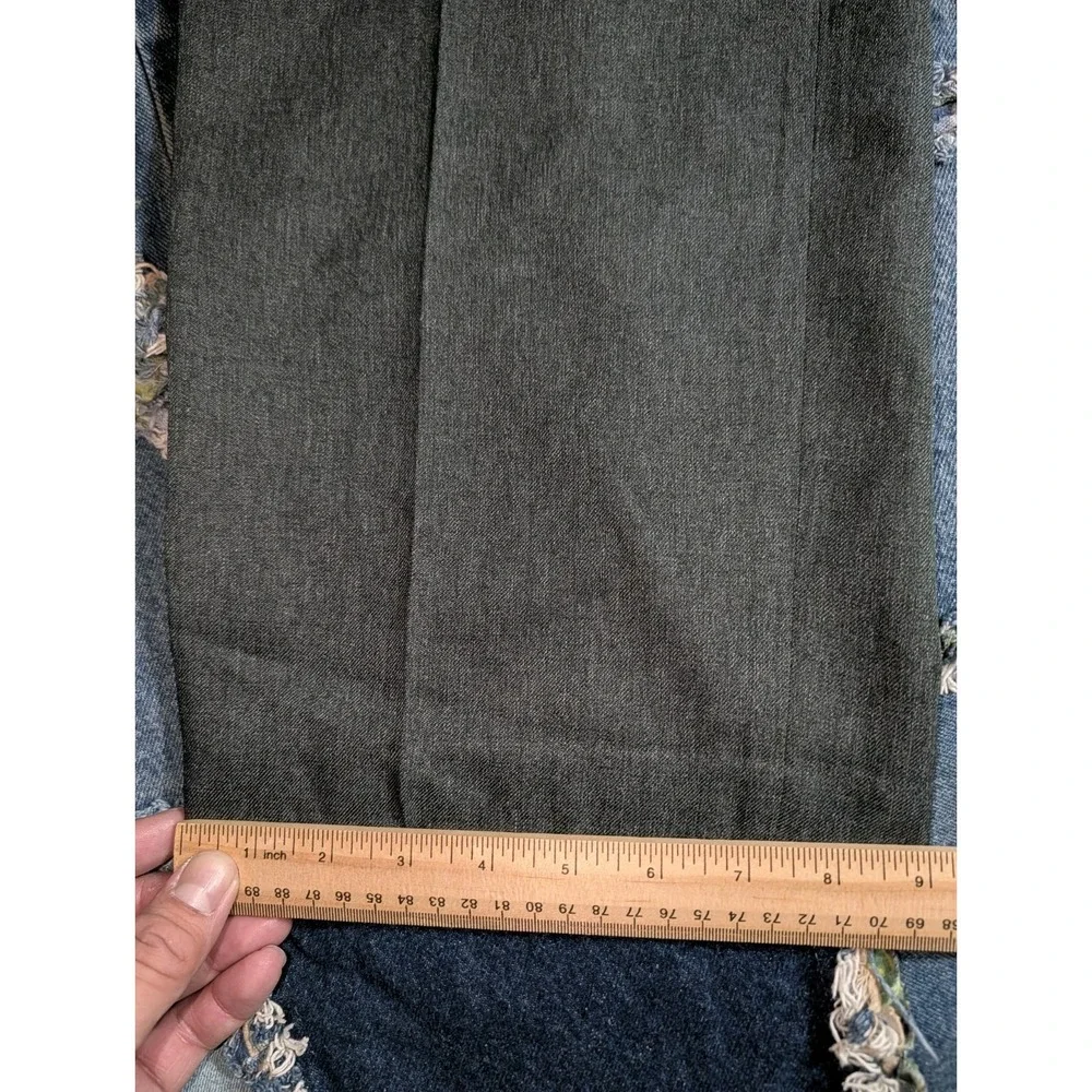 Levi Action Slacks‎ Flat Front Dacron Polyester Dark Gray Men's 40x32 (40x31)